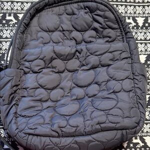 Disney Quilted Black Backpack
